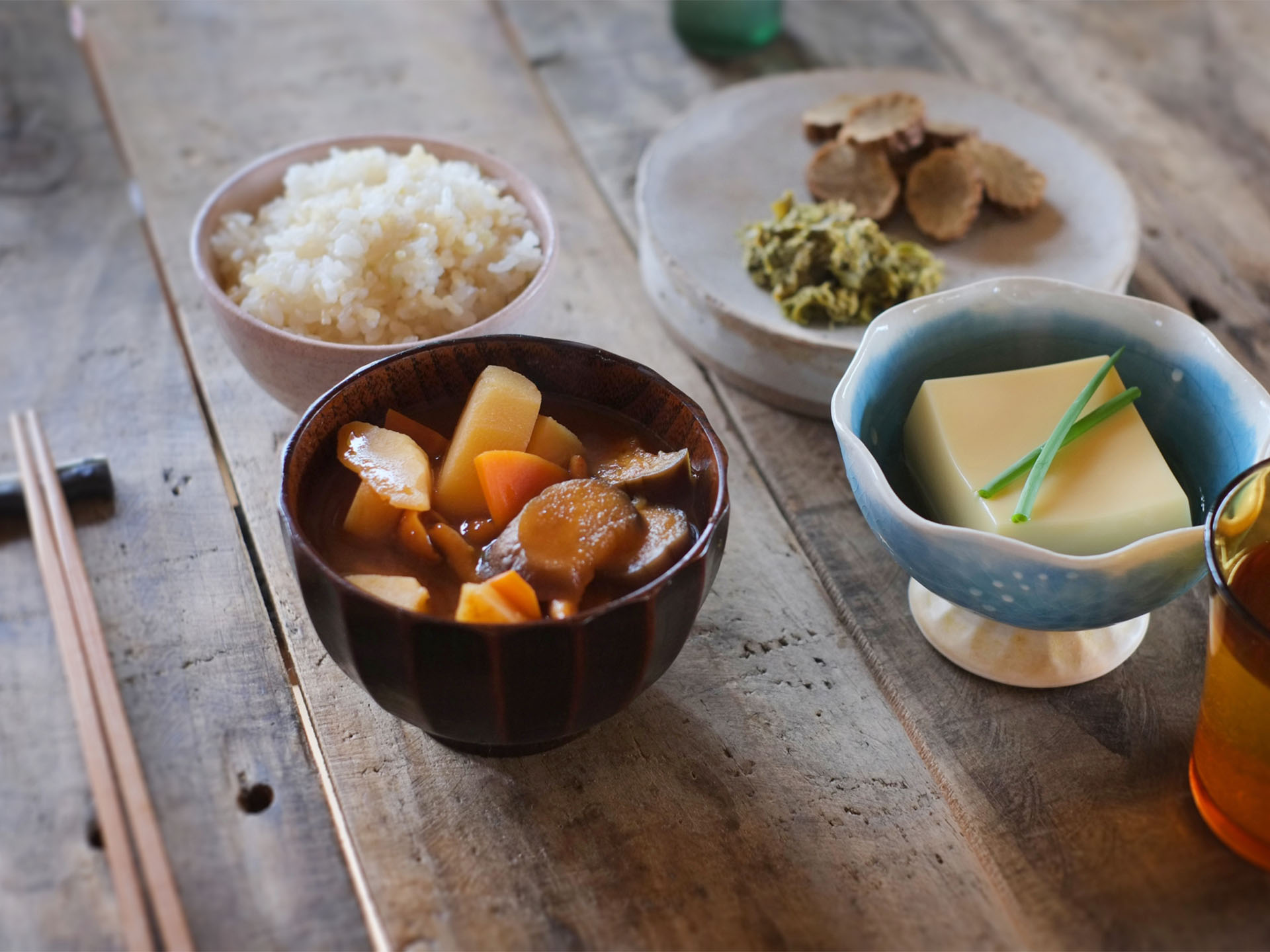 バランスの良い食事・和食・漬物・食物繊維