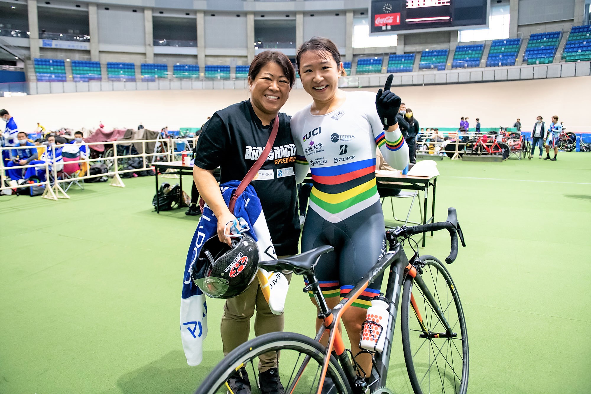 アスリート梶原悠未さんとマネージャー梶原有里さん